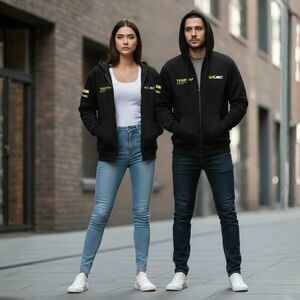 Pulóver W-TEC Signature, 2 hasi zseb, pánt a felakasztáshoz, W-TEC logó, laza szabás, húzózsinórral ellátott kapucni kép