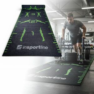 Fitness szőnyeg inSPORTline Crospet 10x2 m, zöld jelölések, csúszásmentes alsó rész, numerikus skála kép