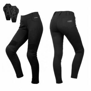 Női motoros leggings W-TEC Lukrecia Base, elasztikus, testhezálló szabás, sztreccs panelek, magas derékrész, W-TEC logó a zsebeken kép