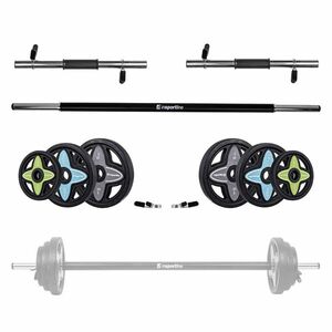 Súlyzókészlet inSPORTline Pumpstar Plus 2-20kg, edzett műanyagból készült tengely, csúszásmentes markolat, üreges tengelyek egykezes súlyzóhoz kép