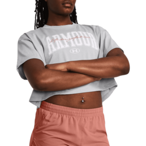 Rövid ujjú póló Under Armour Heavyweight Scripted Wordmark Crop kép
