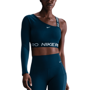 Rövid ujjú póló Nike W NP DF SHINE CROP TOP kép