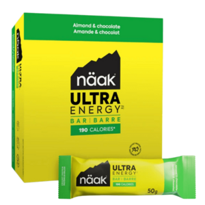 Protein szeletek és kekszek Näak Almond & Chocolate - Ultra Energy™ Bars (12 x 50g) - BOX kép
