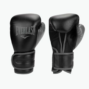 Férfi bokszkesztyűk EVERLAST Powerlock Pu fekete EV2200 (Powerlock 2 EV2200 BLK) kép