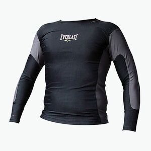 Férfi EVERLAST Rashguard hosszú ujjú fekete 4430 (Rashguard Longsleeve 4430 BLK/GRY) kép