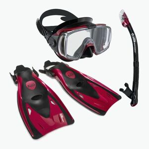TUSA búvárszett maszk + snorkel + uszony piros UP-3521 (Visio Tri-Ex UP-3521 UP-3521QB MDR) kép