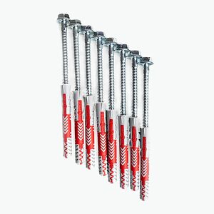 Fischer 10×80 tágulási csavarok csavarokkal 8 db BenchK létrákhoz ezüst BK-KM8 (BK-KM8) kép