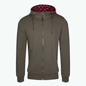 Férfi JRC cipzáras kapucnis pulóver zöld 1551381 (Zipped Hoody Green 1551381) kép