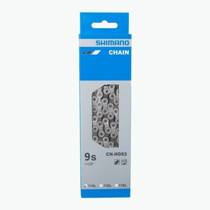 Shimano kerékpár lánc CN-HG93 + Pin 9rz 114 láncszem ezüst ICNHG93114I (CN-HG93 ICNHG93114I) kép