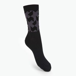 ASSOS Monogram kerékpáros zokni fekete P13.60.695.10 (Monogram EVO P13.60.695.10) kép