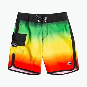 Gyermek úszónadrág Billabong 73 Fade Pro rasta (73 Fade Pro B Bdsh C2BS24BIP2-0865) kép