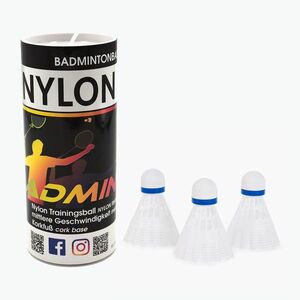 Sunflex tollaslabda darts Nylon 3XW 3 db, fehér 53558 (Nylon 3XW 53558) kép