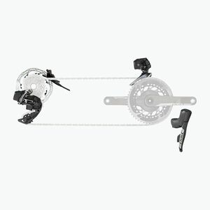 Tartozékcsoport SRAM Red eTap AXS HRD 2x12rz fekete 00.7918.078.010 (Red eTap AXS HRD 00.7918.078.010) kép