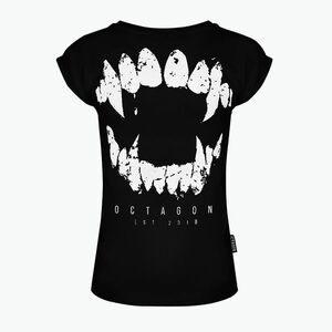 Férfi póló Octagon Teeth fekete (Zęby) kép