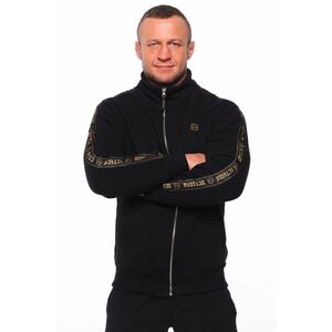 Férfi Octagon Zip csíkos pulóver fekete (Zip Stripe) kép