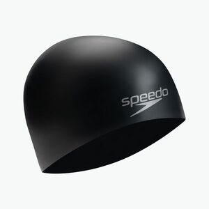 Speedo Egyszínű, formázott szilikon úszósapka Fekete 68-70984949097 (Plain Moulded 8-709849097) kép