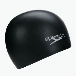 Speedo Plain Moulded szilikon gyermek úszósapka fekete 68-709900001 (Plain Moulded Silicone 8-709900001) kép