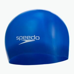Speedo Plain Moulded Silicone gyermek úszósapka tengerészkék 68-709900002 (Plain Moulded Silicone 8-709900002) kép