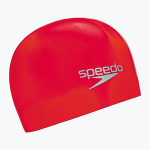 Speedo Plain Moulded Silicone gyermek úszósapka piros 68-709900004 (Plain Moulded Silicone 8-709900004) kép