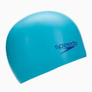 Speedo Plain Moulded szilikon gyermek úszósapka kék 68-709908420 (Plain Moulded Silicone 8-709908420) kép