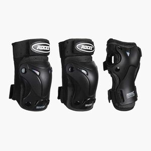 Védők 3 csomag Roces szellőztetett 001 fekete 301352 (Ventilated 001 301352) kép