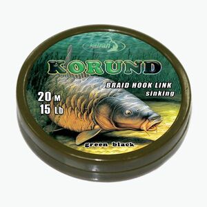 Carp Fishing Braid Katran Korund fonott horgász horgok Linkek zöld (Korund Braided Hook Links) kép