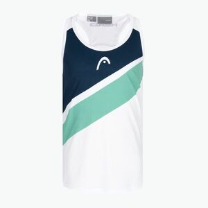 HEAD Agility Tank Top gyermek teniszpóló fehér és zöld 816132 (Agility Tank Top W 816132) kép