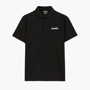 Férfi tenisz póló Diadora Statement Polo SS 80013 fekete DD-102.176856 (Statement 102.176856) kép