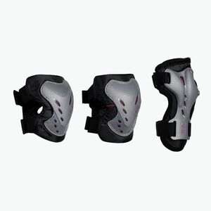 Női protektorok készlete FILA FP Gears silver/black/pink (Fp Gears 60750903) kép