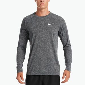 Férfi edző hosszú ujjú Nike Heather fekete NESSA590-001 (Heather NESSA590) kép