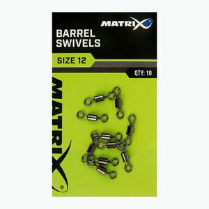 Matrix Barrel Swivels 10db ezüst GAC357 metódus forgócsavarok (Barrel Swivels 10 pcs GAC357) kép
