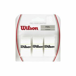 Wilson Pro Overgrip perforált tenisztekercsek 3 db fehér WRZ4005WH (Pro Overgrip Perforated WRZ4005WH) kép