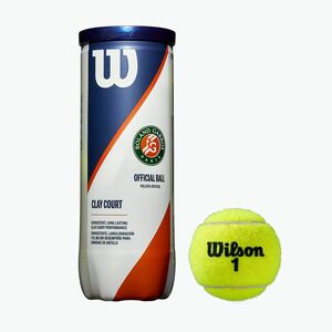Wilson Roland Garros Clay Ct teniszlabda szett 3 db sárga WRT125000 (Roland Garros Clay Court 3B WRT125000) kép