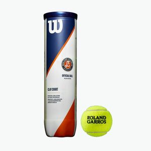 Wilson Roland Garros Clay Ct teniszlabda szett 4 db sárga WRT115000 (Roland Garros Clay Court 4B WRT115000) kép