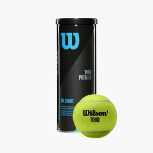 Wilson Tour Premier All Ct teniszlabda szett 3 db sárga WRT109400 (Tour Premier All Court 3B WRT109400) kép