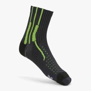 Trekking zokni X-Socks Xbs. Effektor Futó szürke-zöld EF-RS01S21U-G086 (Xbs. Effektor Running EF-RS01S21U-G086) kép