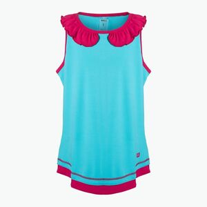 Wilson Competition Tank II gyermek tenisz póló kék WRA807702 (Competition Tank II Jr WRA807702) kép