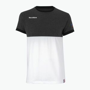 Tecnifibre F1 Stretch férfi teniszpóló fekete-fehér 22F1ST (F1 Stretch 22F1ST) kép