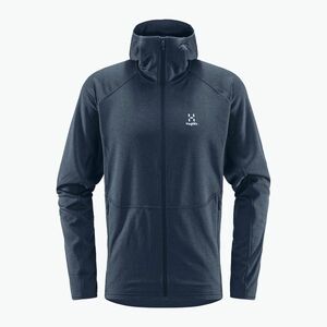 Férfi trekking pulóver Haglöfs Skuta Hood navy blue 605071 (Skuta Hood 605071) kép