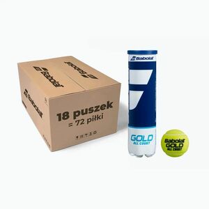 BABOLAT GOLD ALL COURT teniszlabdák 18x4 zöld 502085 (GOLD ALL COURT 502085) kép