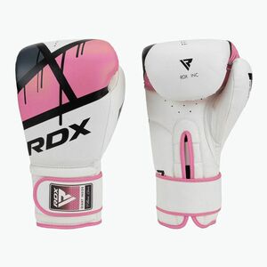 Női bokszkesztyűk RDX BGR-F7 fehér és rózsaszín BGR-F7P (BGR-F7 BGR-F7P) kép
