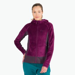 Jack Wolfskin női Rotwand kapucnis fleece pulóver lila 1710741 (Rotwand Hooded 1710741) kép