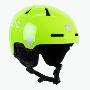 Gyermek síbukósisakok POC POCito Fornix MIPS fluorescent yellow/green (Pocito Fornix MIPS Jr 10473) kép
