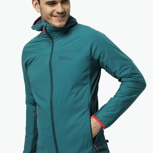 Jack Wolfskin férfi sí dzseki Alpspitze Ins Hoody zöld 1206781_1124 (Alpspitze Ins Hoody 1206781_1124) kép
