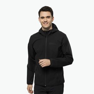 Jack Wolfskin Bornberg Hoody férfi softshell kabát fekete 1307471_6000 (Bornberg Hoody 1307471_6000) kép