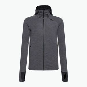 Férfi trekking pulóver POC Merino Zip Hood sylvanite grey melange (Merino Zip Hood 62101) kép