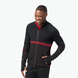 Férfi Smartwool Intraknit Merino Tech Full Zip melegítő pulóver fekete 16671 (Intraknit Merino Tech Full Zip SW016671001) kép