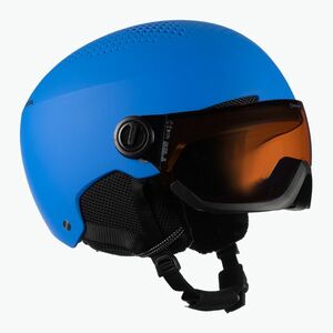 Gyermek síbukósisakok Alpina Zupo Visor Q-Lite blue matt (Zupo Visor Q-Lite A9229380) kép