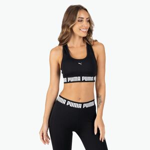 PUMA Mid Impact Puma Strong PM fitneszmelltartó fekete 521599 01 (Mid Impact Puma Strong PM 521599 01) kép