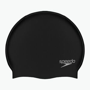 Speedo Plain Flat szilikon úszósapka fekete 68-70991 (Plain Flat Silicone 68-709910001) kép